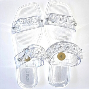 Olivia Miller Clear Jelly Sandals